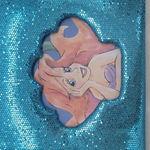 Disney Little Mermaid Ariel Lined Pages Journal with Shell Necklace - Picture 3 of 7